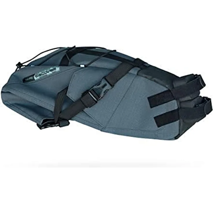 PRO Discover, Velotasche für Bikepacking, wasserdicht, 15 l, Satteltasche mit Bungee-Kordel und reflektierenden Elementen
