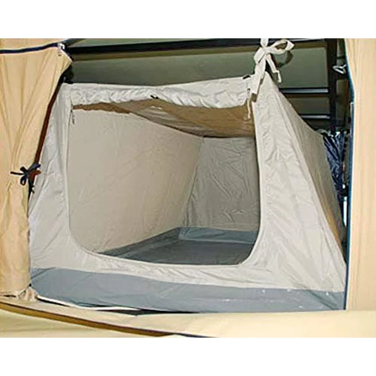 Eurotrail Schlafkabine für Faltwagen/Vorzelt, Größe 200x135x72cm, weiß mit grauem PVC-Boden – Bild 2