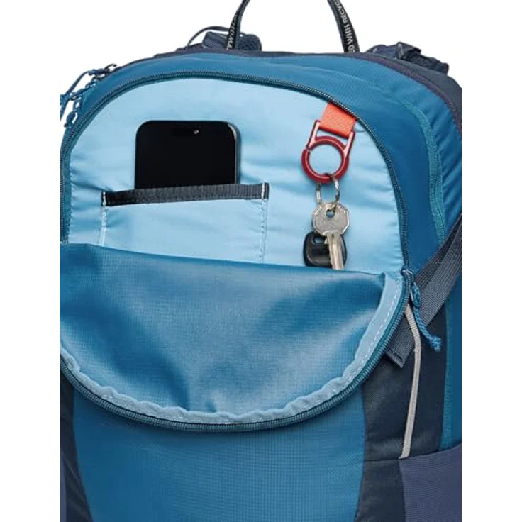 Vaude Wizard Wanderrucksack, 51 cm, blau, 100% Polyamid, kompaktes Design – Bild 5