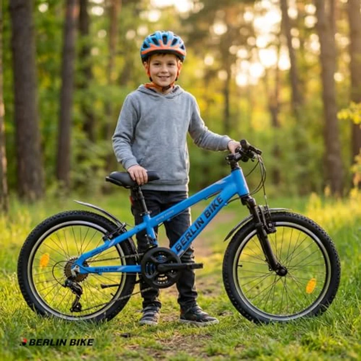 Berlin Bike Kinderfahrrad 20 Zoll MTB, Aluminiumrahmen, 21-Gang-Kettenschaltung, orange – Bild 10