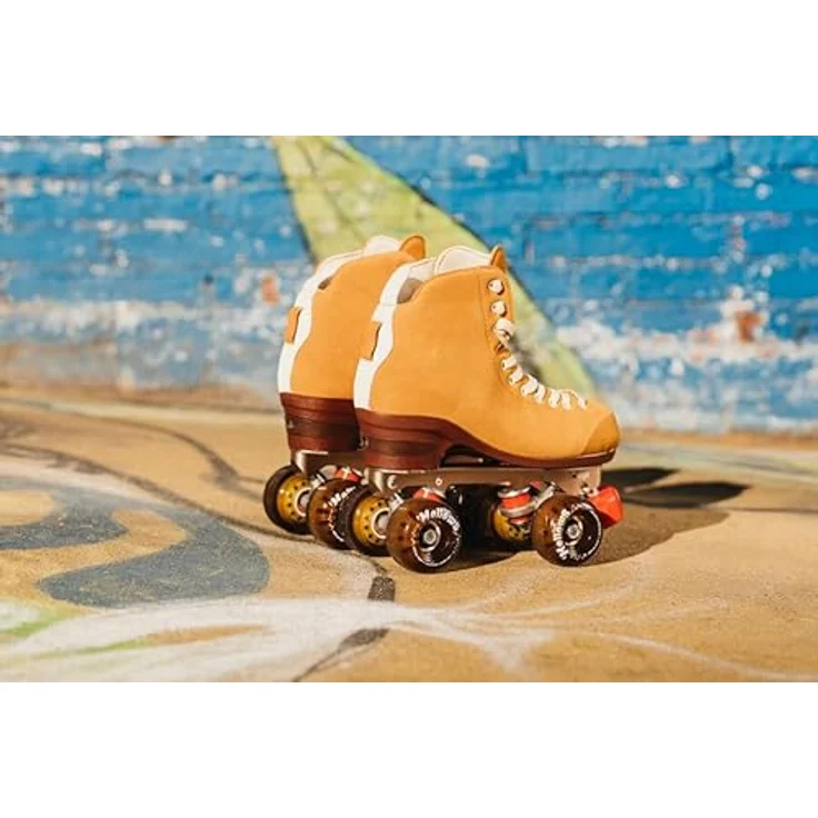 Powerslide CHAYA Maple Syrup, Unisex Rollschuhe mit 59-mm-Polyurethan-Rollen, Gelb-Braun – Bild 9