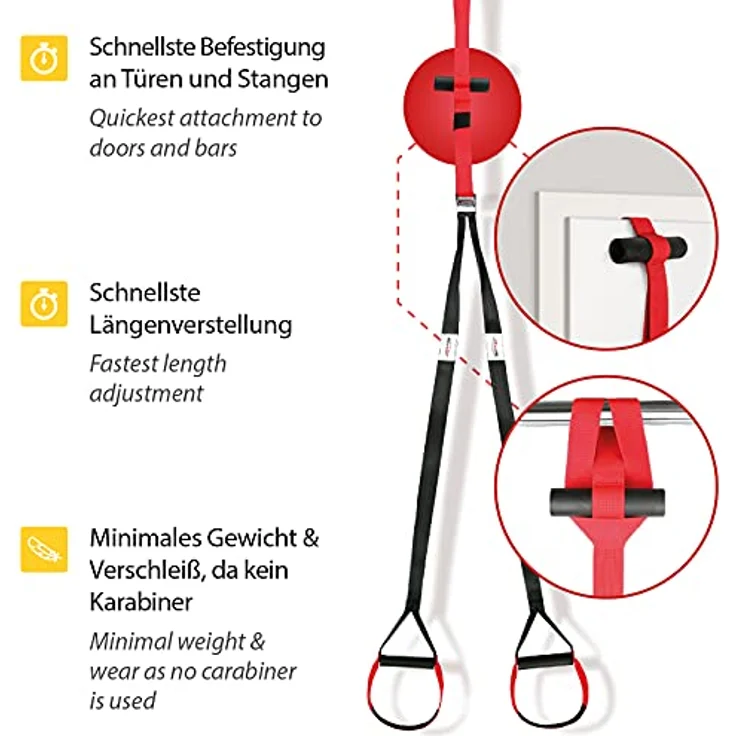 Variosling Sling Trainer Modell 2023 mit Schlingentrainer Türanker DVD und Übungsposter! – Bild 2
