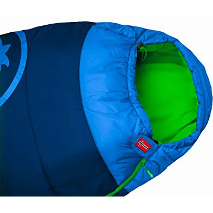 Trollkids Schlafsack Kinderschlafsack Fjell Dreamer, Marineblau/Grün, Isolierend, Größenverstellbar – Bild 4