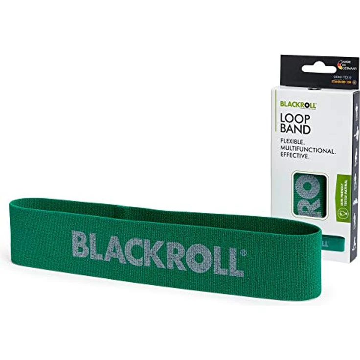 BLACKROLL® Loop Band (32 cm), Fitnessband mit mittlerem Widerstand (4,9 kg), hautfreundliches Widerstandsband, Made in Germany, Grün – Bild 1