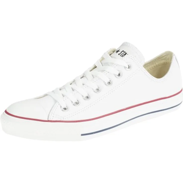 Converse Chuck Taylor All Star, Sneaker aus Leder mit Gummi-Zehenkappe, weiß