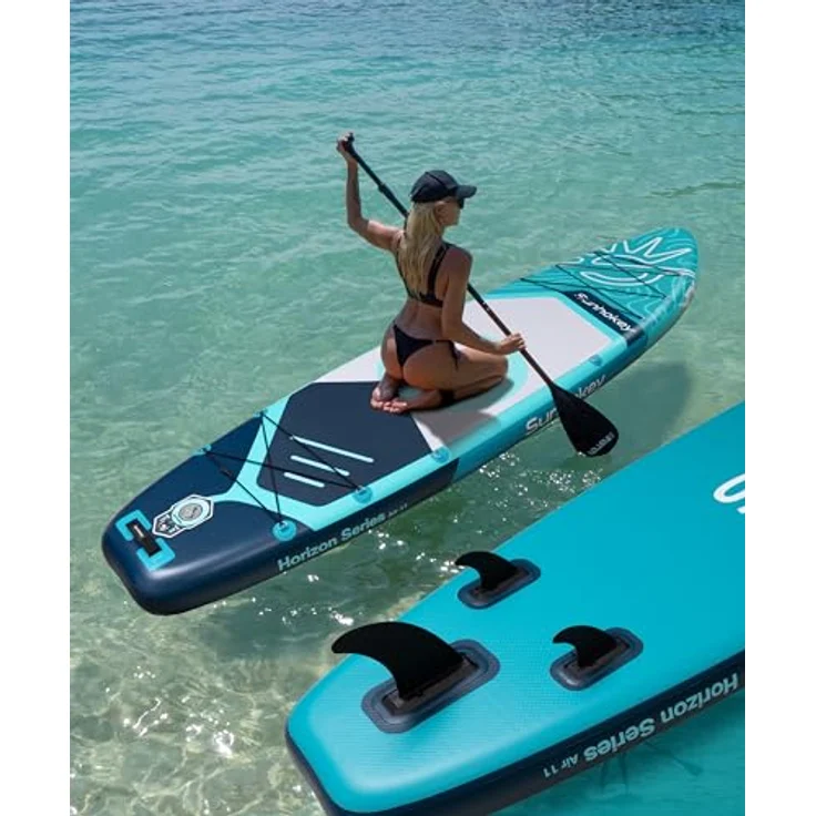 COIL COIL SUP-Board Aufblasbares SUP Board Set, 335 cm, inkl. Paddel, Pumpe, wasserdichte Handytasche, Blau, stabil und leicht – Bild 6
