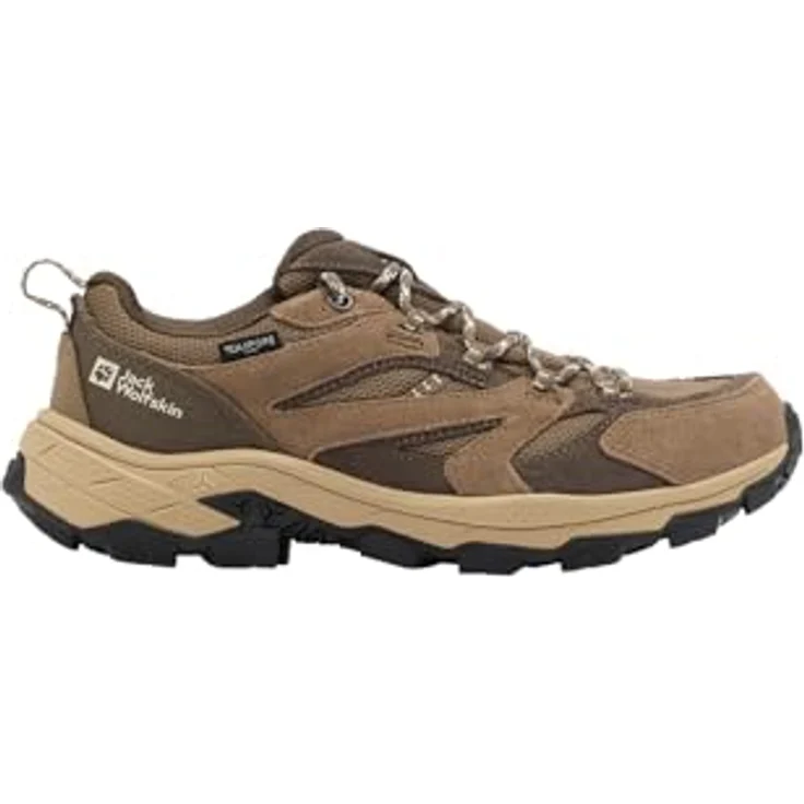 Jack Wolfskin VOJO TOUR TEXAPORE LOW W, Wanderschuh mit wasserdichtem TEXAPORE Wetterschutz, Leder-Textil-Obermaterial und griffiger Gummi-Außensohle – Bild 3