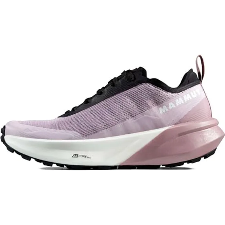 Mammut Aenergy Trail All Mountain Low Women, robuster Trailrunning-Schuh mit TPU-Rand und Mammut CORE Plus-Schaumstoff, alpine calamint-white, Größe 5.5 UK / 38 2/3