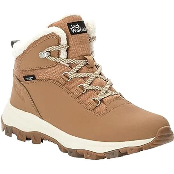 Jack Wolfskin Everquest Texapore Mid W, Damen Wanderschuhe, wasserdicht, atmungsaktiv, braun, für Winterbedingungen bis -30 °C – Bild 4