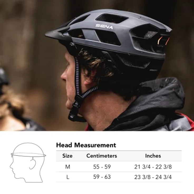Sena M1 Smart Mtb-helm Schwarz M Schwarz M, Bluetooth Intercom, HD-Qualität, Freisprecherlebnis – Bild 5