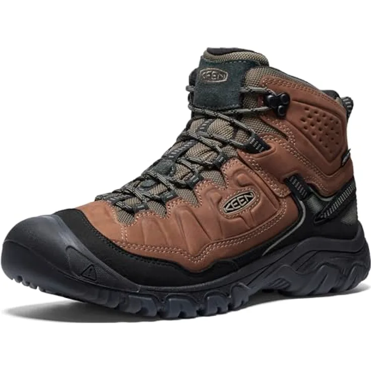Keen TARGHEE IV MID WP, wasserdichter Wanderschuh für Herren mit knöchelhohem Schaft und profilierten Gummi-Sohlen