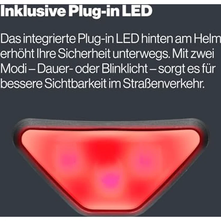 Uvex Sports urban planet LED, Cityhelm mit Hartschalenkonstruktion, 14 Belüftungsöffnungen, mattem Lime-Finish, 54-58 cm – Bild 6