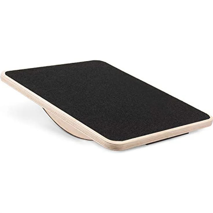 Yes4All Professional Rocker Balance Board 44 Zentimeter; Rocker Board, Rocker Wooden Balance Board für Stehpult, Unterstützung bis zu 158kg
