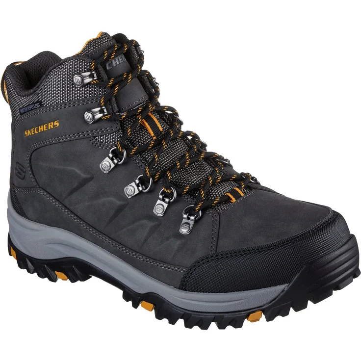 Skechers RELMENT, Outdoorschuh mit wasserabweisender Membrane und Relaxed Fit® Dämpfungstechnologie, schwarz