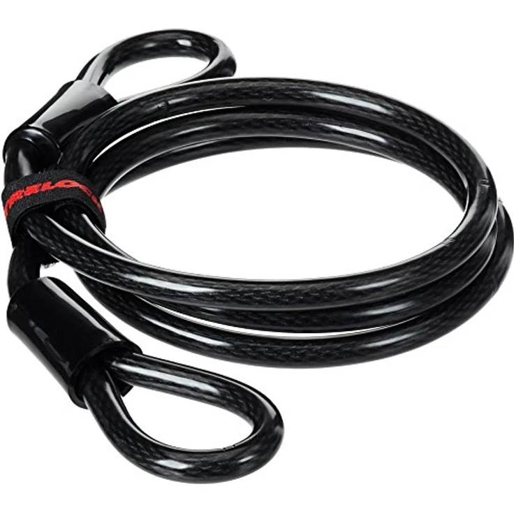 Trelock ZS 180 Schlaufenkabel, 180 cm lang, Stahlseil mit Kunststoff ummantelt, zusätzliche Sicherung für Fahrrad/E-Bike/Motorrad, 10 mm Durchmesser, 550 g leicht – Bild 1