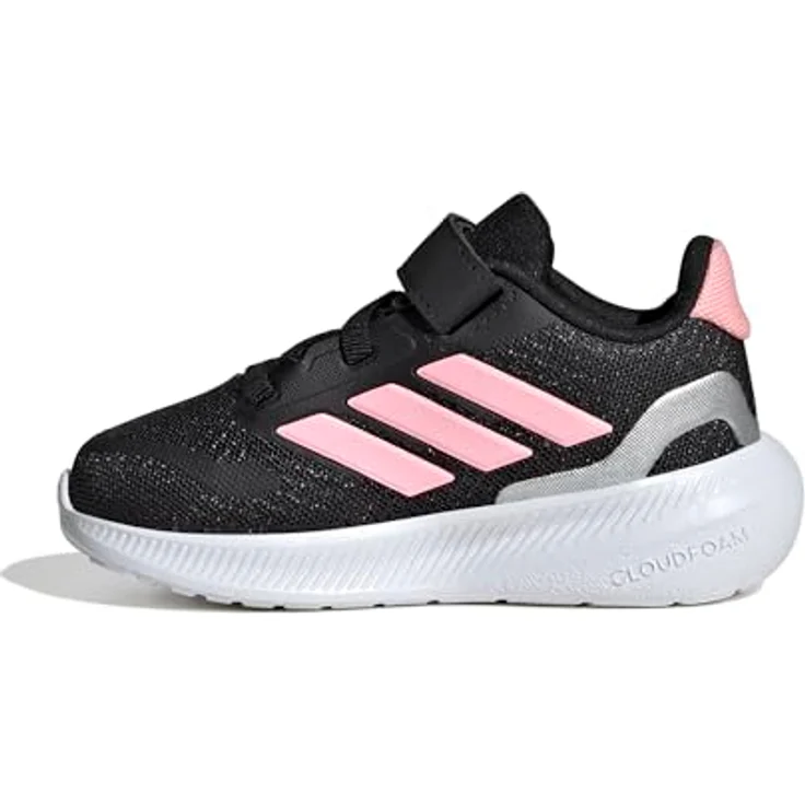 adidas Kinder Laufschuhe Runfalcon 5 EL I, ideal für Kleinkinder, grau – Bild 1