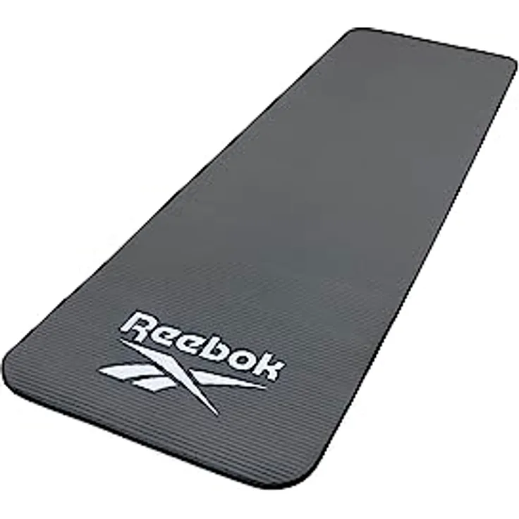 Reebok Training Mat - 10mm - Black, Yogamatte mit gepolsterter Oberfläche aus NBR-Schaumstoff
