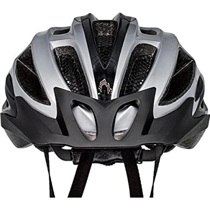Airtracks Fahrradhelm Master RD-10, In-Mould Technik, Schwarz Silber, Größe S/M (54cm-58cm), Unisex, 273g mit 20 Belüftungsöffnungen – Bild 3