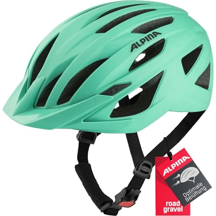 ALPINA PARANA Fahrradhelm, Tourenhelm mit individuell anpassbarem Sitz, Fliegennetz und hoher Sicherheitsstandards, grau – Bild 1