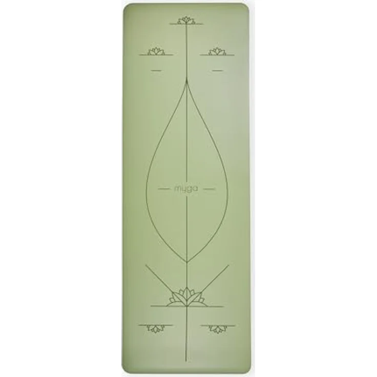 Myga XL Ausrichtungs-Yogamatte mit Eingezeichneten Körperausrichtungslinien, 6 mm Dicke, Rutschfeste Polsterung, 195 x 68 cm – Bild 5