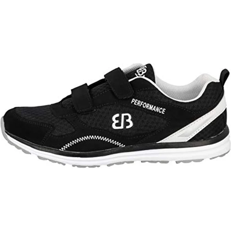 Brütting Herren Laufschuhe, Schnürschuhe aus Synthetik, flacher Absatz, Größe 47, Schwarz – Bild 1