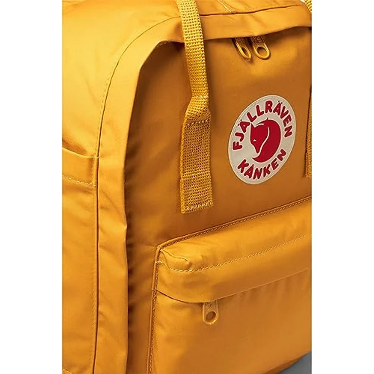 Fjällräven 23523 Kånken Laptop 13" Unisex Sports Backpack - Adult Ochre OneSize, Ochre - Wasserfeste Wander-Rucksack mit reflektierendem Logo – Bild 4
