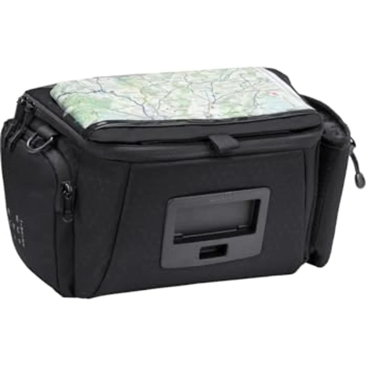 VAUDE eBox Lenkertasche, KLICKfix ready, 6 Liter Volumen, wasserabweisend, inkl. Schultergurt, schwarz – Bild 6