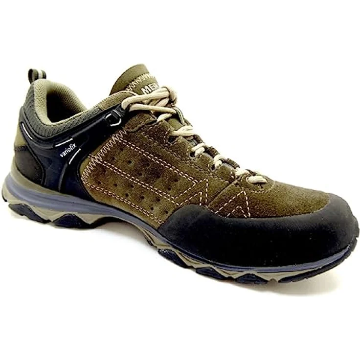Meindl Ontario GTX, Herren Wanderschuh in Schwarz und Grün, wasserdicht, atmungsaktiv, Größe 12 – Bild 4