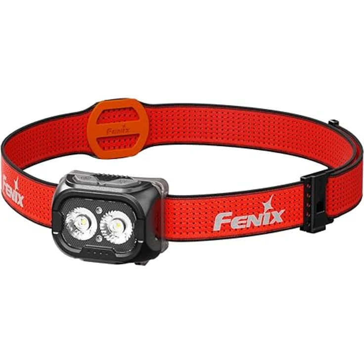 Fenix HL18R-T V2.0, schwarze wiederaufladbare Trailrunning-/Outdoor-Stirnlampe, 800 Lumen, 125 m Reichweite, Dual-Primärstrahl, kühles und warmes Weiß, roter Strahl, IP66 weatherproof – Bild 1