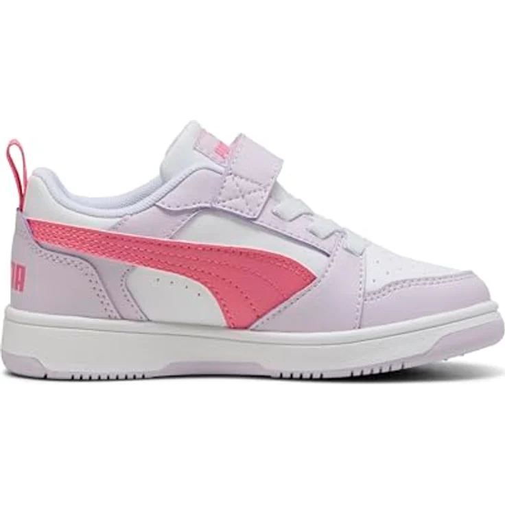 PUMA Rebound V6 Lo AC+ Klettschuh, Weiß, aus 20% recycelten Materialien, knöchelstützend, Gr. 35 – Bild 5