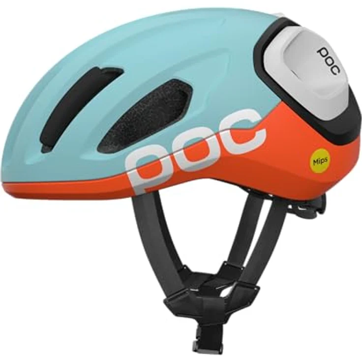 POC Amidal Rennradhelm, leichter Helm mit MIPS Air Node, verstärkten Zonen, effektiver Belüftung und kompatibel mit Knog Rücklicht – Bild 1