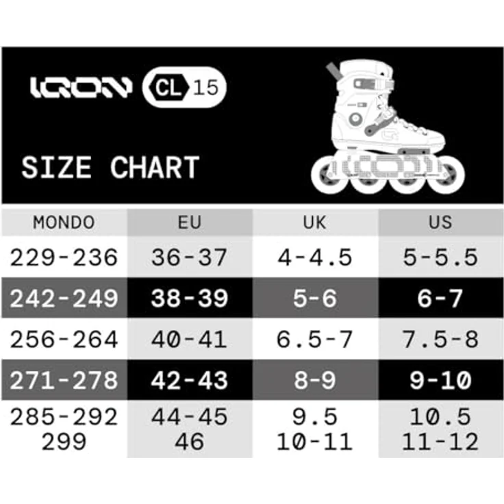 My fit Iqon CL 15 Black Edition, Inline Skates mit 90 mm Rädern und individuellem Schaft, schwarz – Bild 8
