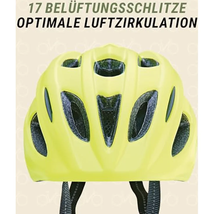 Prophete Kinderhelm 48-52 cm – Neon Gelb mit LED, verstellbarer Inmold-Fahrradhelm, leichter seitlicher Verschluss, optimale Sichtbarkeit & Komfort – Bild 5