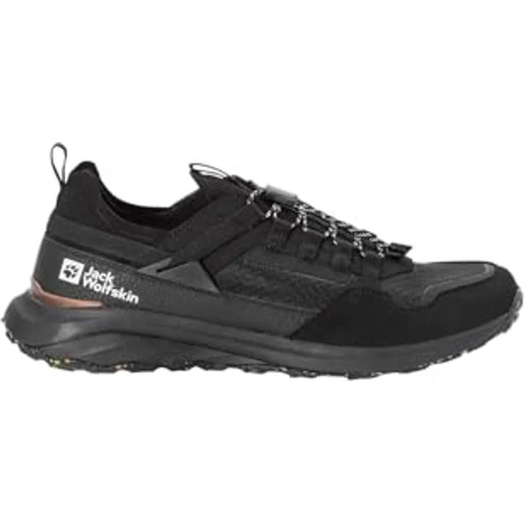 Jack Wolfskin Dromoventure Athletic Low M, Herren Wanderschuhe, schwarz, mit dämpfender EVA-Mittelsohle und griffiger Gummisohle – Bild 2