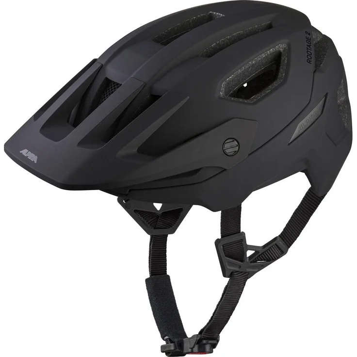 Alpina Sports ROOTAGE 2, Halber Helm mit Hartschalenbau, 360°-Fitsystem und Helmvisier in Schwarz
