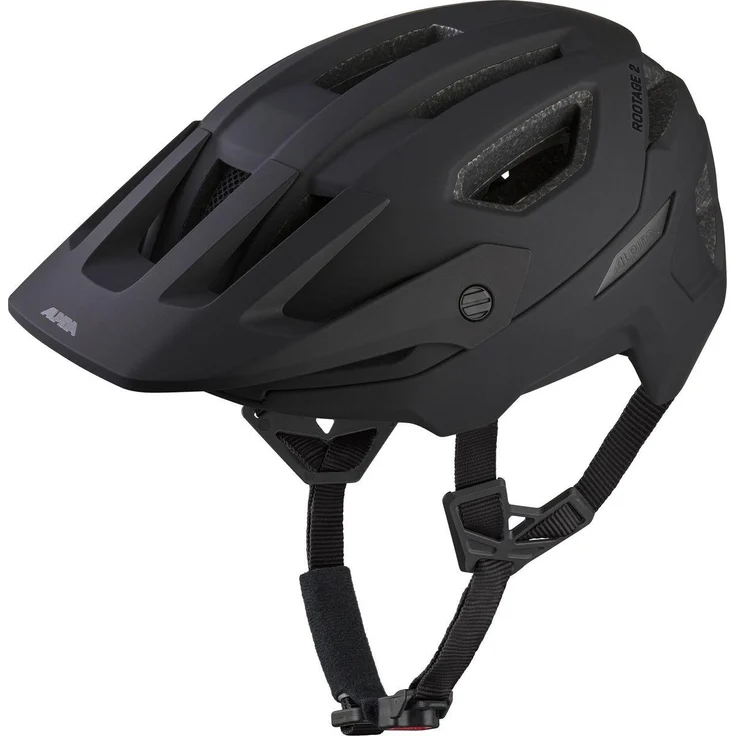 Alpina Sports ROOTAGE 2, Halber Helm mit Hartschalenbau, 360°-Fitsystem und Helmvisier in Schwarz
