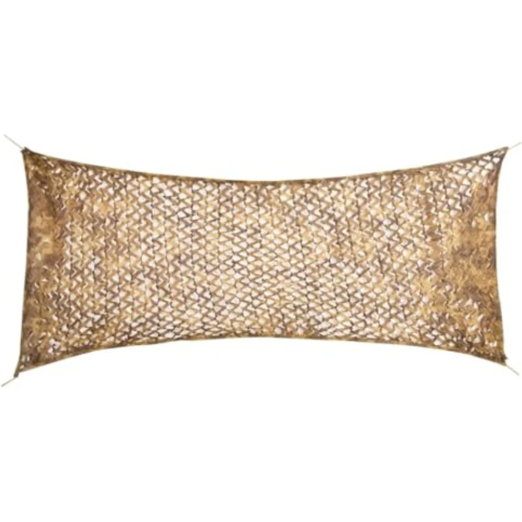vidaXL Tarnnetz 312x140 cm, wasserabweisendes Oxford-Gewebe in Sandfarbe mit Aufbewahrungstasche – Bild 1