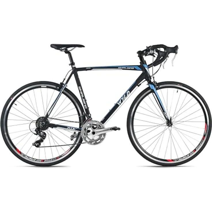 WYLD Rennrad Whirlwind 70, 28'' mit 14 Gängen, Aluminium-Rahmen, Schwarz (60 cm) – Bild 2