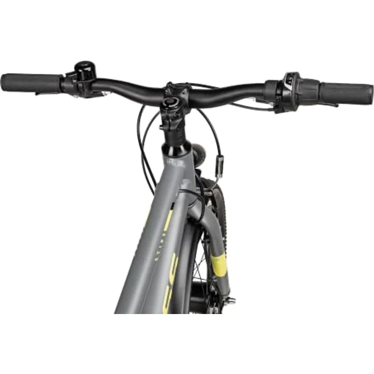 Axess Kinderfahrrad Stipe 20 Street, 7-Gang Kettenschaltung mit Shimano Tourney RD-TY202, V-Brake, Straßenausstattung schwarz/grau – Bild 4