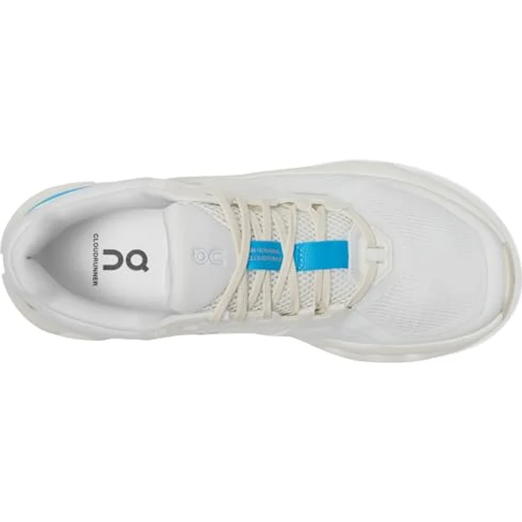 On Cloudrunner 2, Laufschuhe mit Gummisohle, gepolstertem Kragen und herausnehmbarer Innensohle, Weiß/Horizon, Größe 38.0 – Bild 2