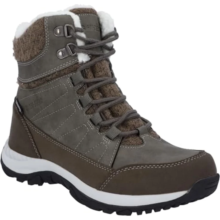 Hi-Tec Riva Mid Woman WP, Wanderschuh für kalte und nasse Tage, oliv, Gr. 41 – Bild 1