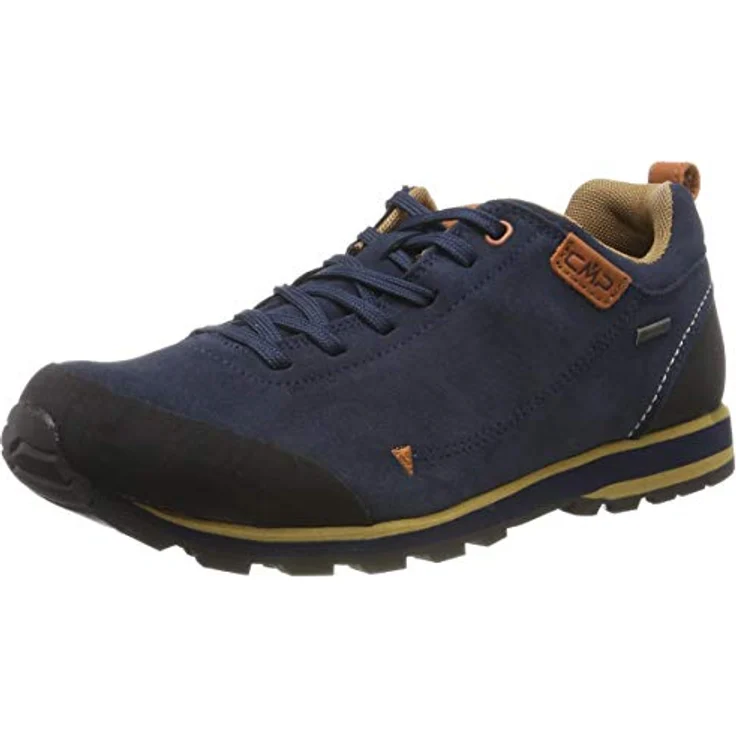 CMP Elettra Low Hiking WP, wasserdichte Wanderschuhe mit Vibram-Sohle und Veloursleder, dunkelblau – Bild 1