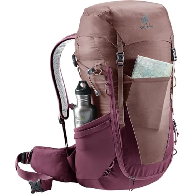 deuter Futura 24 SL Damen Wanderrucksack, Aircomfort Netzrücken-System, Active-Comfort-Fit Rückensystem, gepolsterte Hüftflossen, Vorrichtung für Trinksystem – Bild 5