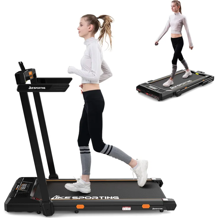 CITYSPORTS Laufband Likesporting 550W Treadmill mit Bluetooth für Zuhause und im Büro (Mit Schmiermittel, Toolkit), 1-6km/h Walking/jogging Pad mit LED-Anzeige und Fernbedienung