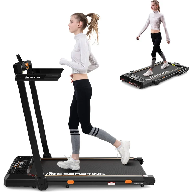 CITYSPORTS Laufband Likesporting 550W Treadmill mit Bluetooth für Zuhause und im Büro (Mit Schmiermittel, Toolkit), 1-6km/h Walking/jogging Pad mit LED-Anzeige und Fernbedienung