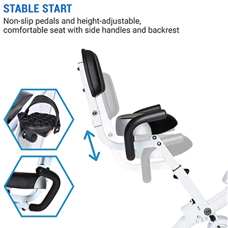Capital Sports Azura Heimtainer, F Bike mit Magnet-Widerstand, Heimtrainer-Fahrrad Klappbar, Fitness Fahrrad Heimtrainer für Ausdauertraining mit Tablet-Halterung, Fitnessgeräte für Zuhause – Bild 3