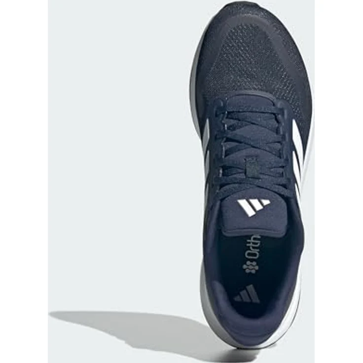 ADIDAS Herren Laufschuh Runfalcon 5, Cloudfoam Dämpfung, atmungsaktives Mesh-Obermaterial, schwarz – Bild 4