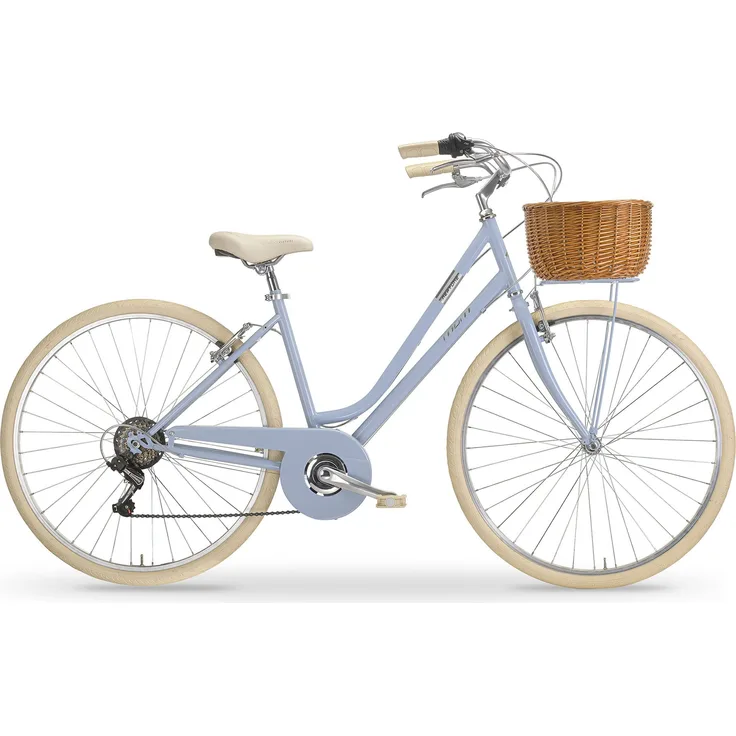 MBM Citybike Neptune Lady 28 Zoll, light sky - 6-Gang SHIMANO Schaltung, V-Bremsen, Aluminiumkomponenten