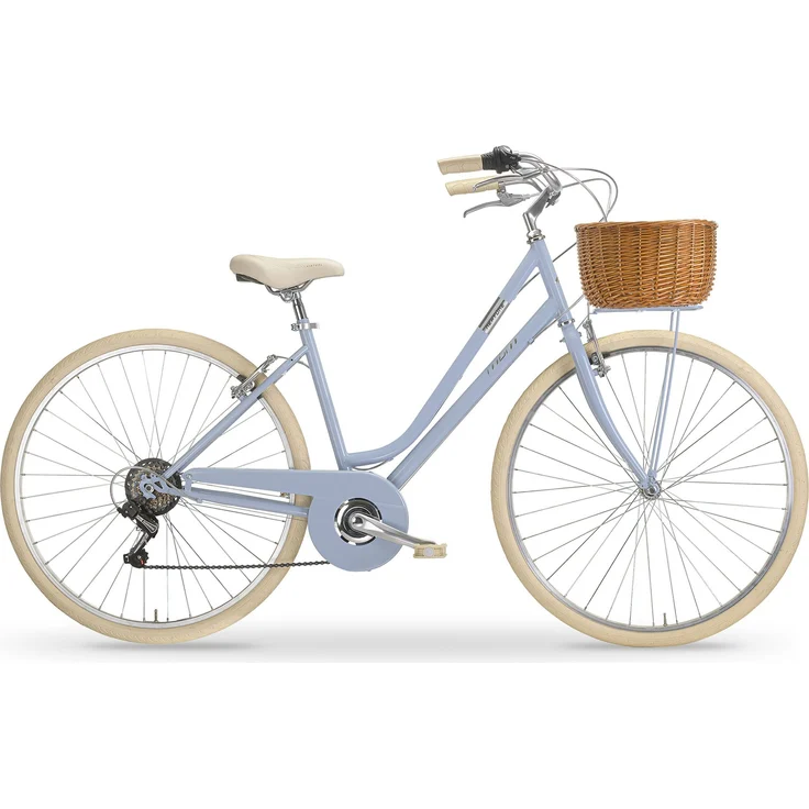 MBM Citybike Neptune Lady 28 Zoll, light sky - 6-Gang SHIMANO Schaltung, V-Bremsen, Aluminiumkomponenten