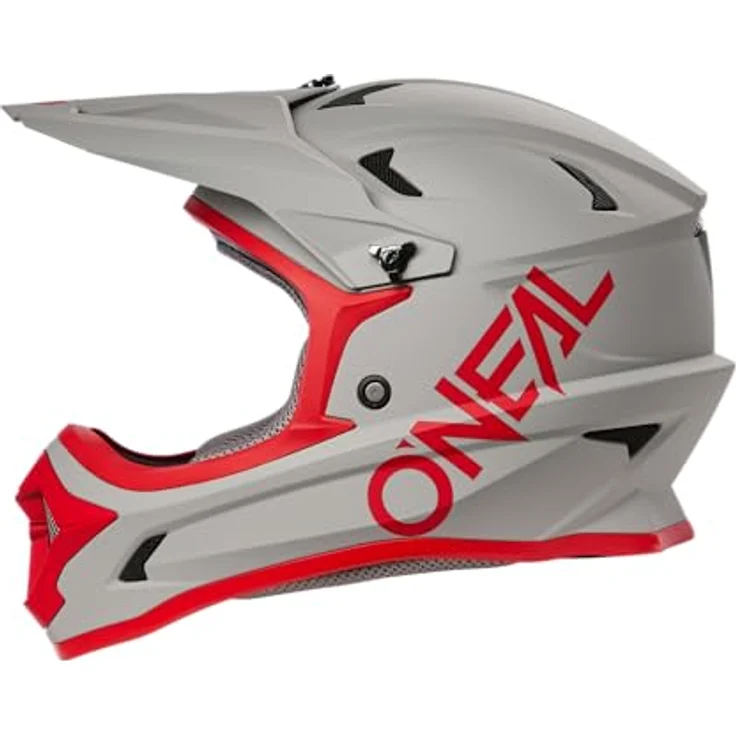O'Neal Sonus Solid, MTB Helm in grau/rot, M (57/58 cm) mit hochwertiger ABS-Außenschale und komfortablem Innenfutter – Bild 3